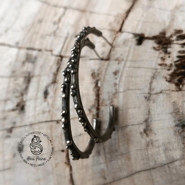 Boucles d'oreilles - Texture granulation 