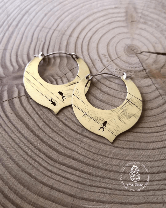 Boucles d'oreilles cymbales