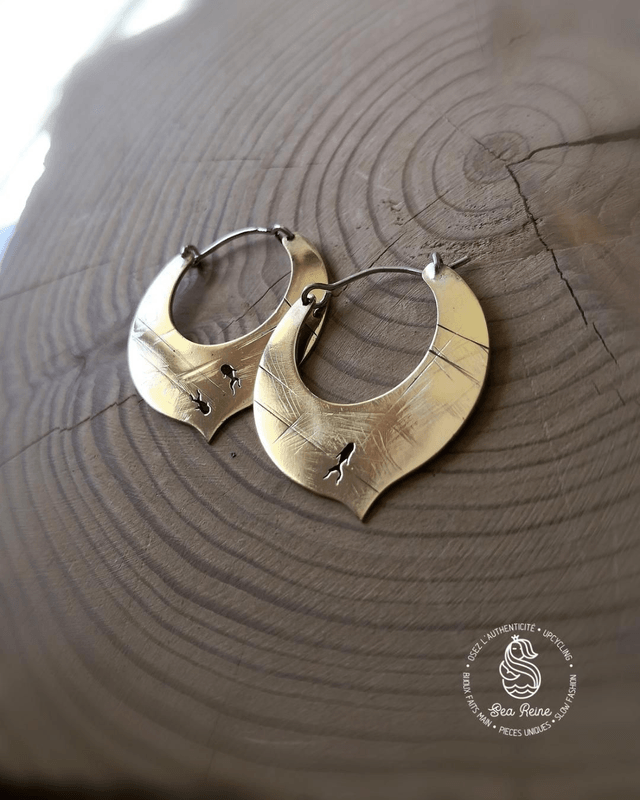 Boucles d'oreilles cymbales