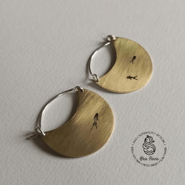 Boucles d'oreilles cymbales